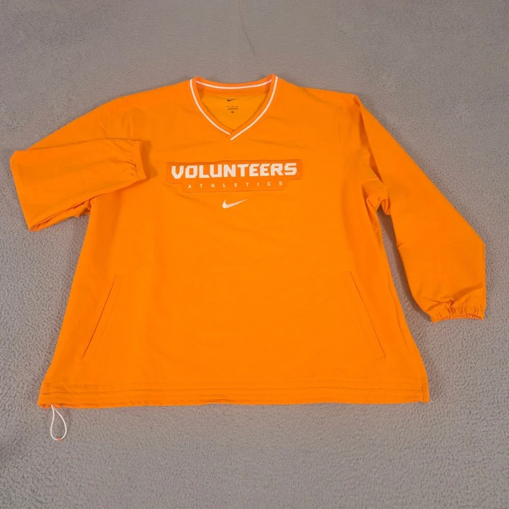 Nike Shirt Mens 3XL Windshirt Sideline Volunteers Athletics Pullover V-Neck NCAA